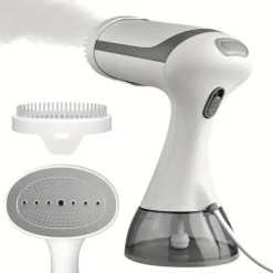 Hot 1500W Portabel Klädångare - 230V, Europeisk Kontakt, Plast, Skrynkelborttagning, Kompakt Design, Lämplig för Hem- och Resebruk (FQ) White