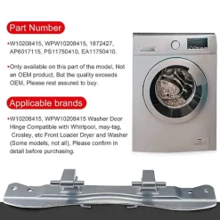 Online W10208415 Tvättmaskinsgångjärn Passar För 1872427 Ah3407069 Ea3407069 Ps3407069
