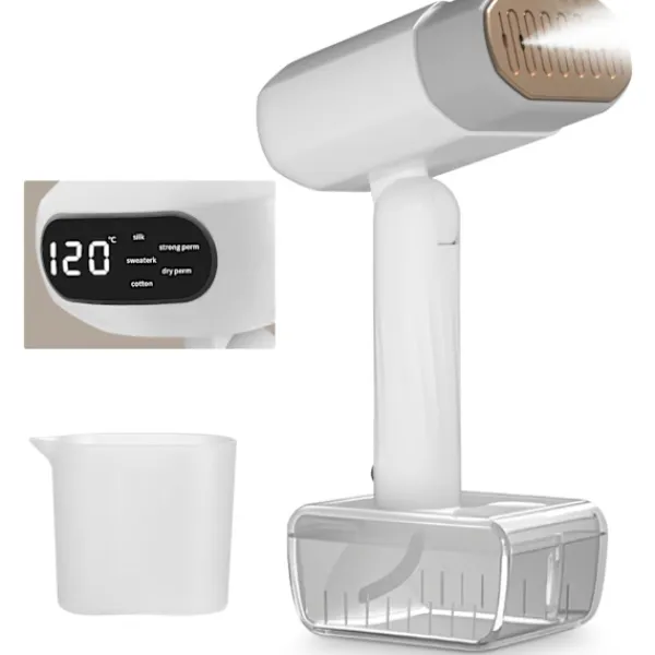 Online 1800W Vertikal Klädångare, 330ML Vattentank, Kontor, Kompakt Mini Rese-klädångare