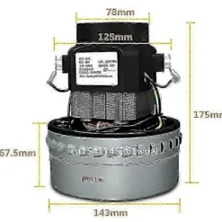 Best 1500W 200V-240V 50Hz 143mm Universal Industriell Dammsugarmotor Ersättning för Vattenabsorption
