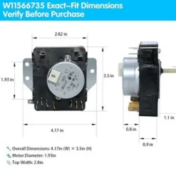 Hot W11566735 W11685947 Torktumlartimer för Torktumlare MED4500MW0 YMED4500MW0 Ersätter 4981088 AP7215858 PS17216594