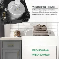 Hot W11566735 W11685947 Torktumlartimer för Torktumlare MED4500MW0 YMED4500MW0 Ersätter 4981088 AP7215858 PS17216594