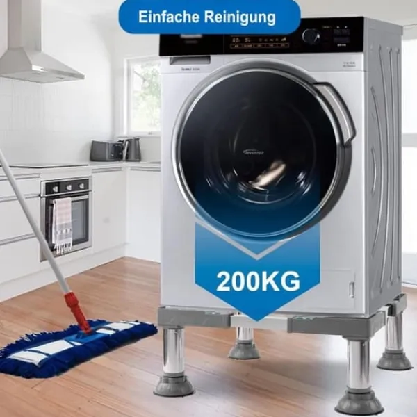 Online Washing Machine Base/Washing Machine Stand with Anti Vibration Feet – Washing Machine Stand, Strong Load Capacity, Non-Slip and Practical