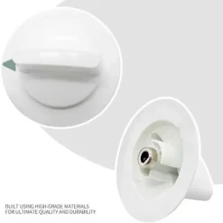 WE1M652 Torktumlarknapp med förstärkt metallhylsskydd för G-E Hot-Point torktumlare - Ersätter AP3995164 PS1482196