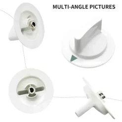 WE1M652 Torktumlarknapp med förstärkt metallhylsskydd för G-E Hot-Point torktumlare - Ersätter AP3995164 PS1482196