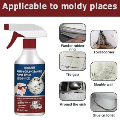 New 2x Anti-mögelspray, Mögelrengöring Anti-mögelrengöringsfoam, Kraftfull Multi-purpose Foamrengörare, Tar Bort Fläckar Foam Badrum