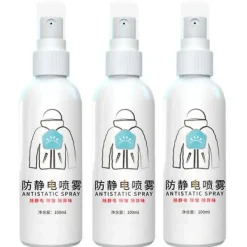 Discount 3x Antistatisk Spray - Multifunktionell Rengöringsspray för Kläder, Persienner, Mattor & Gardiner - Antistatisk & Anti-Knyck Spray för Blusar & Kjolar | Fyndiq