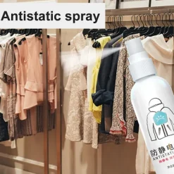 Discount 3x Antistatisk Spray - Multifunktionell Rengöringsspray för Kläder, Persienner, Mattor & Gardiner - Antistatisk & Anti-Knyck Spray för Blusar & Kjolar | Fyndiq