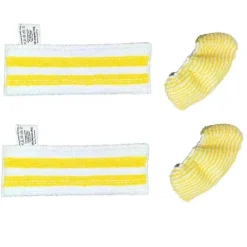 6x Ersättningsöverdrag för Ångmopp Ångrengörare Ersättningsöverdrag Het Spraymopp, Power Pads Family Pa, Vit