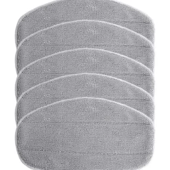 Clearance 5x Ersättningsöverdrag kompatibla med Leifheit CleanTenso ångmopp, ångtvätt - mikrofiber, grå