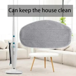 Clearance 5x Ersättningsöverdrag kompatibla med Leifheit CleanTenso ångmopp, ångtvätt - mikrofiber, grå