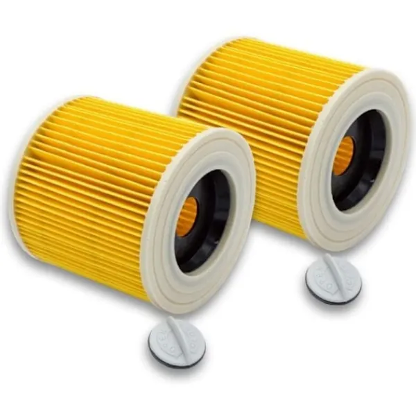 Sale 2x Filterpatron för dammsugare, kompatibel med Kärcher WD2 WD3 MV3 MV2 A2004 A2054 A2204 A2656_xx