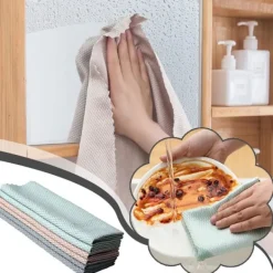 Clearance 1x Fiskfjäll Mikrofiber Polerande Rengöringsduk Handduk Trasor Fönster Y8M0 B79C 25*25cm 1pcs