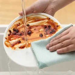 Clearance 1x Fiskfjäll Mikrofiber Polerande Rengöringsduk Handduk Trasor Fönster Y8M0 B79C 25*25cm 1pcs