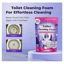 Best 1-5x Fizzclean Toalettskumrengörare, Insta-Action Fizzclean Skumrengörare 2pcs