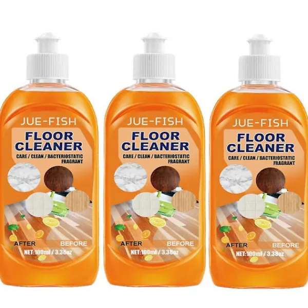 Hot 3x Golvrengöring för alla robotdammsugare och moppar, golvrengöringslösning kompatibel med Roborock & Omo Joint