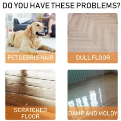 Hot 3x Golvrengöring för alla robotdammsugare och moppar, golvrengöringslösning kompatibel med Roborock & Omo Joint