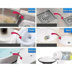 Hot 3x Kraftfullt Rörrensmedel Avloppsrensare Deodorant Toalett Handfat Avloppsrengörare Avlopp Snabb Rengöringsverktyg