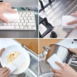 Discount Northix 4x Magisk Nanosvamp - Rengöringssvamp - Non-Chemical Vit