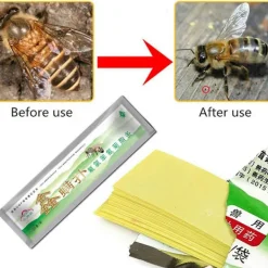 Hot 5x20 st Fluvalinat-remsor Varroa-dödare Bi-kvalster Beekeeping Medicin