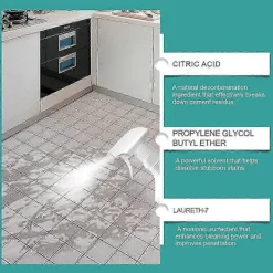 1-3x Stark Cementfläckborttagare Cementrengöring Stark Upplösande Väggplattor 1pc