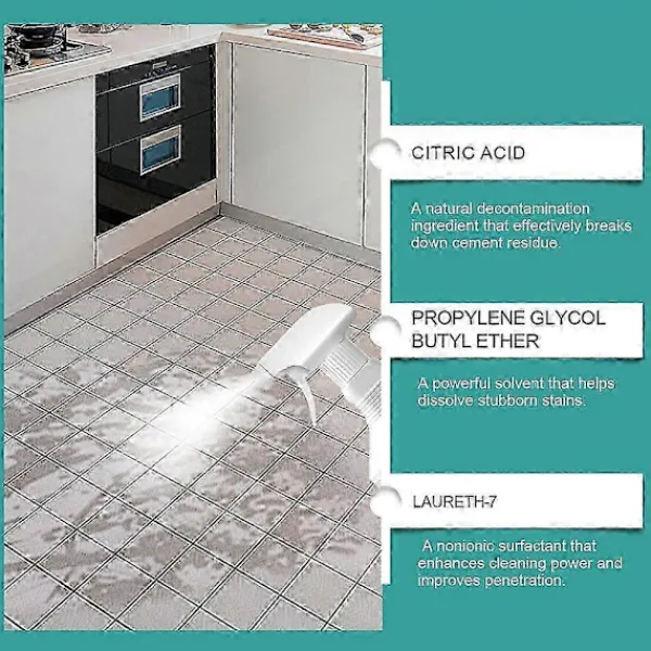 Online 1-3x Stark Cementfläckborttagare Cementrengöring Stark Upplösande Väggplatta 1pc