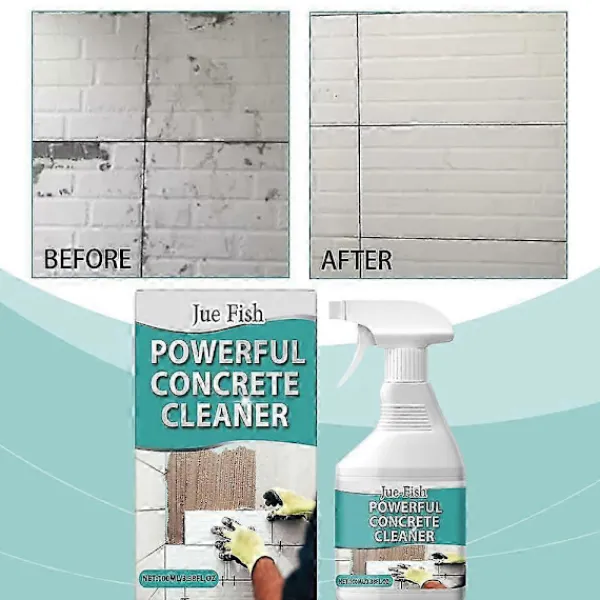 Online 1-3x Stark Cementfläckborttagare Cementrengöring Stark Upplösande Väggplatta 1pc