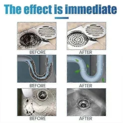 Hot 1-3X Starkt Rörrensningsmedel, Kraftfullt Rörrensningsmedel för Kökstoalett