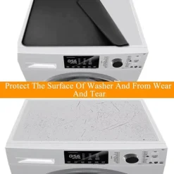 Hot 23,6x23,6 tum silikonskydd för tvättmaskin | Vattentätt dammtätt toppskydd för tvättmaskin