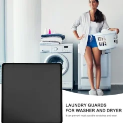 Hot 23,6x23,6 tum silikonskydd för tvättmaskin | Vattentätt dammtätt toppskydd för tvättmaskin
