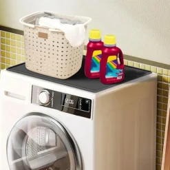 Hot 23,6x23,6 tum silikonskydd för tvättmaskin | Vattentätt dammtätt toppskydd för tvättmaskin