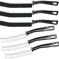 Best 23,5x12cm 6 stycken Fogborste, Multifunktionell Rengöringsborste, Spaltrengöringsborste, för Rengöring av Väggplattor, Fönsterkarmar