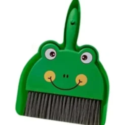 Outlet 18x23cm Mini Sop och Kvast Set Sopskyffel och Handkvast Rengöringsset Rengöringsborste och Sopskyffel för, Grön