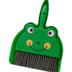 Outlet 18x23cm Mini Sop och Kvast Set Sopskyffel och Handkvast Rengöringsset Rengöringsborste och Sopskyffel för, Grön