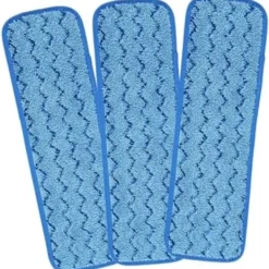 Discount 45x14cm 3-pack Ångmoppdynor Mopp Påfyllningar Slip Black Mopp Rengöringsduk Superfin Fiber Rengöringsduk