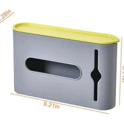 Outlet Yaju Sopsäckshållare, Hållbar Väggmonterad Sopsäckshållare, Sopsäckshållare för 5 Sopsäckar, Köksavfallspåsar (grå 1 st)[CO]