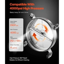 Discount DUOKU Yt rengörare - - QD-XDP08 - Rostfritt stål - 395 mm - 18 L/min Rostfritt stål med naturlig finish