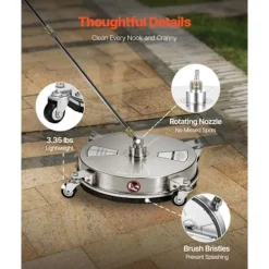 Discount DUOKU Yt rengörare - - QD-XDP08 - Rostfritt stål - 395 mm - 18 L/min Rostfritt stål med naturlig finish